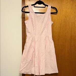 Retrolicious pink mini colorful star pattern cotton dress